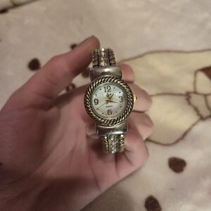 Elegant Gold and Silver Women's Watch UNTESTED